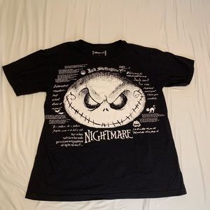 Large nightmare before Christmas graphic tee